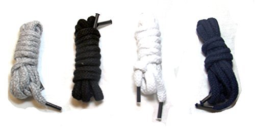 Re-StringIt 4 Pack Replacement Drawstrings (Bk,Navy,Gray,Wht) 51" x 1/4"