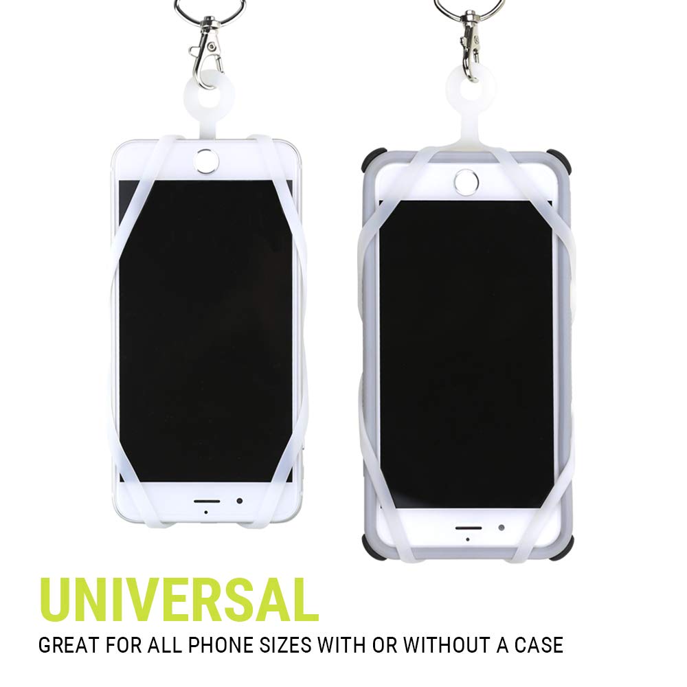 Gear Beast Universal Smartphone Cell Phone Lanyard w/Card Slot, Phone Case Holder Fits iPhone, Galaxy & Other Smartphones Includes Soft Neck Strap w/Breakaway Safety Clasp