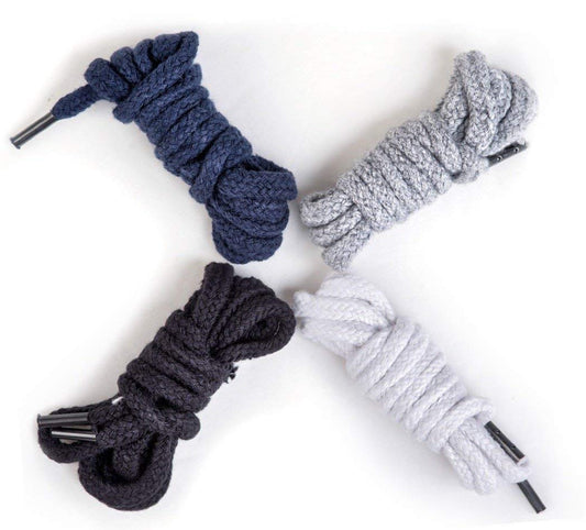 Re-StringIt 4 Pack Replacement Drawstrings (Bk,Navy,Gray,Wht) 51" x 1/4"