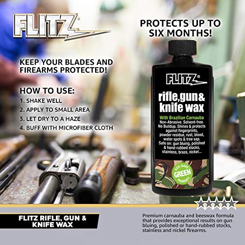 Flitz Off White Rifle and Gun Waxx, Bottle