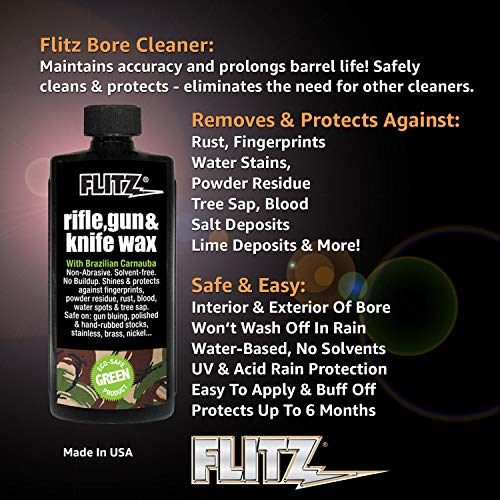 Flitz Off White Rifle and Gun Waxx, Bottle