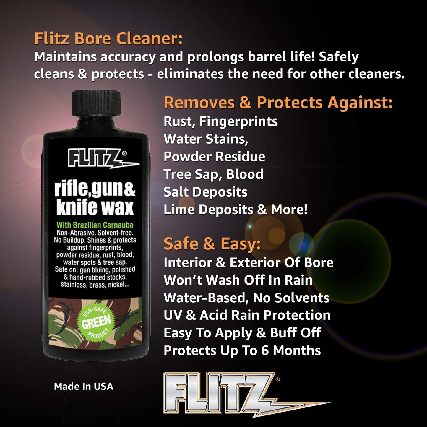 Flitz Off White Rifle and Gun Waxx, Bottle