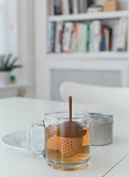 Kikkerland Monkey Tea Infuser & Drip Tray