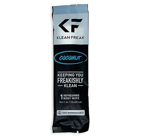 Klean Freak - Refreshing Body Wipe - Coconut 12 Pack