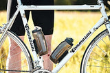 Fidlock TWIST Bottle 590 Set- Bike Water Bottle Holder with Attached Bottle - Cage Free Magnetic Mount - Transparent Black