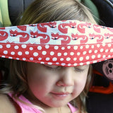 SlumberSling No 1. Crash Tested Toddler Car Seat Head Support (Foxy Polkadots)