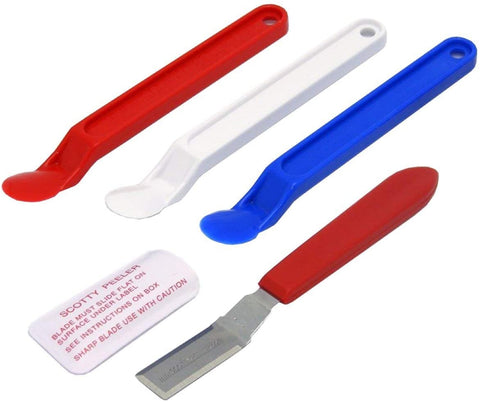 Scotty Peeler Label Remover - The Original (Set of 3-1 Red, 1 White, 1 Blue)