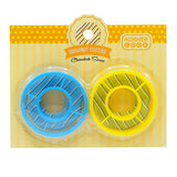 Donut Cookie Cutters - 2 Piece Set - Plastic Doughnut Shaped Cutter - Chanukah Cookware and Bakeware by The Kosher Cook