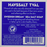 Swedish Dream, Moisturizing Sea Salt Statement, Shower/Bath Soap, by Kalastyle, 1- bar, 1.8oz