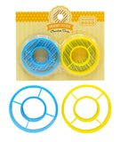 Donut Cookie Cutters - 2 Piece Set - Plastic Doughnut Shaped Cutter - Chanukah Cookware and Bakeware by The Kosher Cook